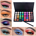 Miniatyrbillede 1 af 5: 40 farve mat øjenskygge palette glitter øjen skygge vandtæt langtidsholdbar makeup