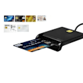 Miniatyrbillede 1 af 6: USB 2.0 Smart ID Card Reader til SD ATM CAC TF Bank Card SIM Card Reader