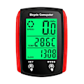 Miniatyrbillede 2 af 5: Cykel Computer LCD Digital Kablet Cykling Computer Speedometer Cykel Hastighed Kilometertæller Med Baggrundsbelysning cykel Tilbehør