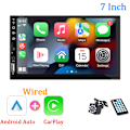 Miniatyrbillede 7 af 10: 7 tommer Bil Radio 1 Din Carplay Android Auto Multimedia Player