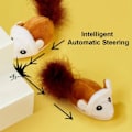 Miniatyrbild 3 av 7: Smart Katt Leksak Interaktiv Löpning Mus Katt Teaser Fjäder Leksaker Elektrisk Slumpmässigt Rörelse Simulering Möss