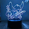 Miniatyrbilde 8 av 10: Tegneserie  Stitch Figurine 3D LED Lys Barn LED Natt Lys USB LED Bord Lampe