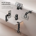 Miniatyrbillede 2 af 6: Magnetisk Fly Telefon Holder Mobil Mount Rejse Skrivebord Telefon Stativ Fly Fleksibel Rotation Mount Tog Sæde Stativ