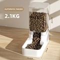 Miniatyrbild 7 av 9: Hund matare katt automatisk matning vatten skål