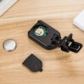Miniatyrbild 6 av 7: Elektronisk clip-on digital gitarr tuner 360 grader roterbar lcd display