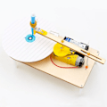 Miniatyrbillede 3 af 5: Samlet elektrisk plotter model kit kreativ tegning robot fysik videnskabelig eksperiment pædagogisk legetøj