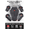 Miniatyrbilde 5 av 7: 5 stk motorsykkel jakker beskyttelse puter ride panser rygg skulder albue puter