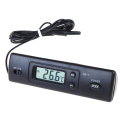 Miniatyrbillede 1 af 6: Digital termometer Auto LCD Display In Out Clock til Bil Akvarie Termometer