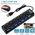 Miniatyrbild 2 av 8: USB Hub USB Adapter Multi Portar Använd Ström Adapter Extensor