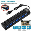 Miniatyrbillede 2 af 8: USB Hub USB Adapter Multi Porte Brug Strøm Adapter Extensor