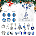 Miniatyrbillede 1 af 3: Advent kalender 2024 jul gør-det-selv charme armbånd nedtælling til jul unikt charme smykke sæt