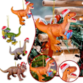 Pikkukuva 2 / 10: Joulu koristeet dinosaurukset riippuva riipus sarjakuva akryyli dinosaurus joulu puu auto koristeet