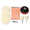 Miniatyrbillede 1 af 6: 8 stykker 4 OZ Cerium Oxid Pulver Ur Glas Skærm Vinduer Polering Kit Rengøring Rads Fjernelse Polering Bagsidepude