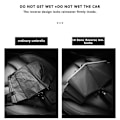 Miniatyrbillede 3 af 7: Reflekterende Strip Paraply 10 Bone Fuldt Automatisk Omvendt Foldning Paraplyer Vindtæt og Regntæt Business UV Parasol