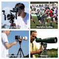 Miniatyrbild 5 av 7: 1,6 M Video Resa Stativ 360° Panorama Fluid Drag Pan Stativ Max Load 6KG Arca Swiss Plate