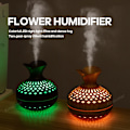 Miniatyrbillede 2 af 9: Træ Korn Fugter 300ml USB Aroma Diffuser Forstøver USB Husholdningsluftfugter