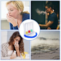 Miniatyrbild 5 av 7: Lung funktion andning motionär 3 bollar andning tränare  Vital kapacitet lung funktion förbättring rehabilitering utrustning