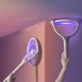 Miniatyrbild 2 av 8: Snabb laddning Racket Kill Fly Bug Säkerhet ABS Justerbar Elektrisk Mygga Swatter