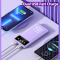 Miniatyrbillede 5 af 6: Power Bank 30000mAh Super Hurtig Opladning Bærbar Ekstern Batteri Oplader Powerbank