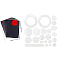 Pikkukuva 8 / 9: 33 kpl Spirograph Design Arts Craft Kit Classic Amazing Designs Rainbow Magic Scratch