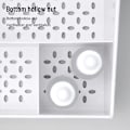 Miniatyrbild 6 av 6: 1 bitar Vit Låda Smink Förvaring Låda Sovsal Efterbehandling Plast Hylla Kosmetika Hudvård Kläder Bord Skrivbord