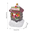 Miniatyrbilde 7 av 9: Jul pynt snø hus landsby harpiks snø landsby pynt juletema håndverk