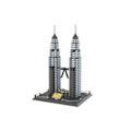 Pikkukuva 4 / 5: Maailma Arkkitehtuuri Kuala Lumpur Petronas Twin Towers Tree DIY Mini Timantti Blocks Bricks Rakennus lelu