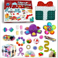 Miniatyrbild 5 av 8: Fidget leksaker 24 dagar jul advent kalender paket anti stress leksaker
