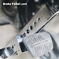 Miniatyrbild 6 av 6: Hög kvalitet broms pedal lås justerbar auto rostfritt stål 8 hål broms koppling lås stöldskydd enhet med 2 nycklar broms pedal lås