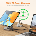 Pikkukuva 3 / 7: Moni USB C Hub pyörivä jalusta
