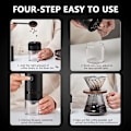 Miniatyrbilde 4 av 7: Kaffe kvern TYPE-C USB lading profesjonell keramikk kvern kjerne kaffe bønner kvern kvern