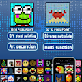 Miniatyrbillede 3 af 8: LED Pixel Display APP Kontrol Programmerbar Nat Lys Gør det selv Tekst Mønster Animation Til Hjem Dekoration