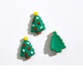 Miniatyrbillede 4 af 7: 20 stykker Søde Mini Tegnefilm Jule Serie Harpiks Figurin Håndværk Flatback Cabochon Ornament