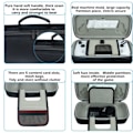 Miniatyrbilde 6 av 7: Bærbar bæreveske veske støtsikker beskyttende reiseveske oppbevaring bag for Asus ROG Ally konsoll tilbehør