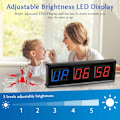 Miniatyrbillede 2 af 6: Programmerbar Fjernbetjening LED crossfit timer Interval Timer garage timer sport træning ur Crossfit gym timer