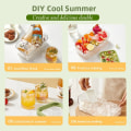 Miniatyrbillede 8 af 10: Ice Cube Moulds One Knap Tryk Gather IceMaker Creative Fest Bar Firkant Container Kold Drik Set