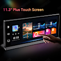 Miniatyrbilde 4 av 7: 11,3" Dash Cam 4K 2160P Bil DVR Opptak Carplay & Android Auto Trådløs Tilkobling 5G WiFi GPS Navigasjon Dashboard Dobbelt Lens Med 128G  TF kort