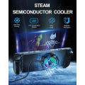Miniatyrbillede 5 af 7: Steam Deck Fan Cooler, Semiconductor Heatsink Cooling with 7-Blade Fan / LED Temperature Display Magnetic Cooler