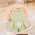 Miniatyrbillede 1 af 9: Frø Plushie Legetøj Kawaii Rød Svamp Enkelt Frø Fyldet Blødt Dyr Legetøj Baby Pease Dukke