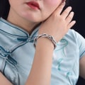 Miniatyrbilde 2 av 6: Farge Retro Tre-trådet Twist Armbånd Lys Luksus All-match Elegant Par Smykker Justerbar Åpning