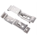 Miniatyrbillede 5 af 6: 2 STK Rektangulær Bil Licens Plade Fjeder Belastet Rustfrit Stål Bracket Biler Ramme Holder klemmer