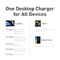 Miniatyrbilde 7 av 8: Desktop Bærbar Rask lader 4 i 1 adapter For iPhone 14 13 12 Pro Max  Telefon lader