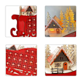 Miniatyrbillede 7 af 7: Jul Slæder Advent Kalender Ornamenter Træ Lysende Dekoration Gadget
