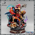 Miniatyrbilde 8 av 8: 22 cm One Piece Figurine Three Captain Anime Figure Kid Law Luffy Action Pvc Model Statue