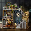 Miniatyrbillede 3 af 8: DIY Miniature Dukke Hus Kit Træ Dukkehus Værelseskasse Magic Workshop Have Gaver Jul