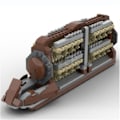 Miniatyrbillede 1 af 4: Buildmoc Space Serie Slag Transport Slagskib Droid Platoon Angreb Håndværk