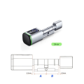 Miniatyrbillede 2 af 9: Smart Electronic Dør Lås med DIY Cylinder Core Fingerprint APP nøgler IC Card Lås op