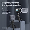 Miniatyrbilde 5 av 7: Mini Oppbevaring Beskyttelse Veske Børstet Halvt Åpen Hurtig Utløsning Bæreveske for GoPro 11 Hero 11 GoPro 10 Hero 10 9 Black