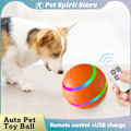 Miniatyrbild 2 av 6: Smart leksak boll hund katt usb uppladdningsbar rolig rullande boll elektrisk automatisk rotation hoppning lek interaktivt djur tillbehör