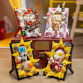 Miniatyrbilde 6 av 10: Creative Astronaut PhotoFrame Bygning Klosser Julenissen 3D Modell Diamant Blokker Leker